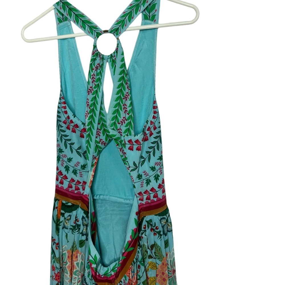 Limerick by Abirr n' Nanki V-Neck Tiered Floral Maxi Dress size large - Picture 5 of 8
